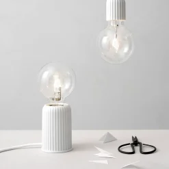 Tischlampe LYNGBY Fitting Porzellan H 10 cm