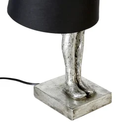 Tischlampe MAN silber Casablanca Höhe 58 cm