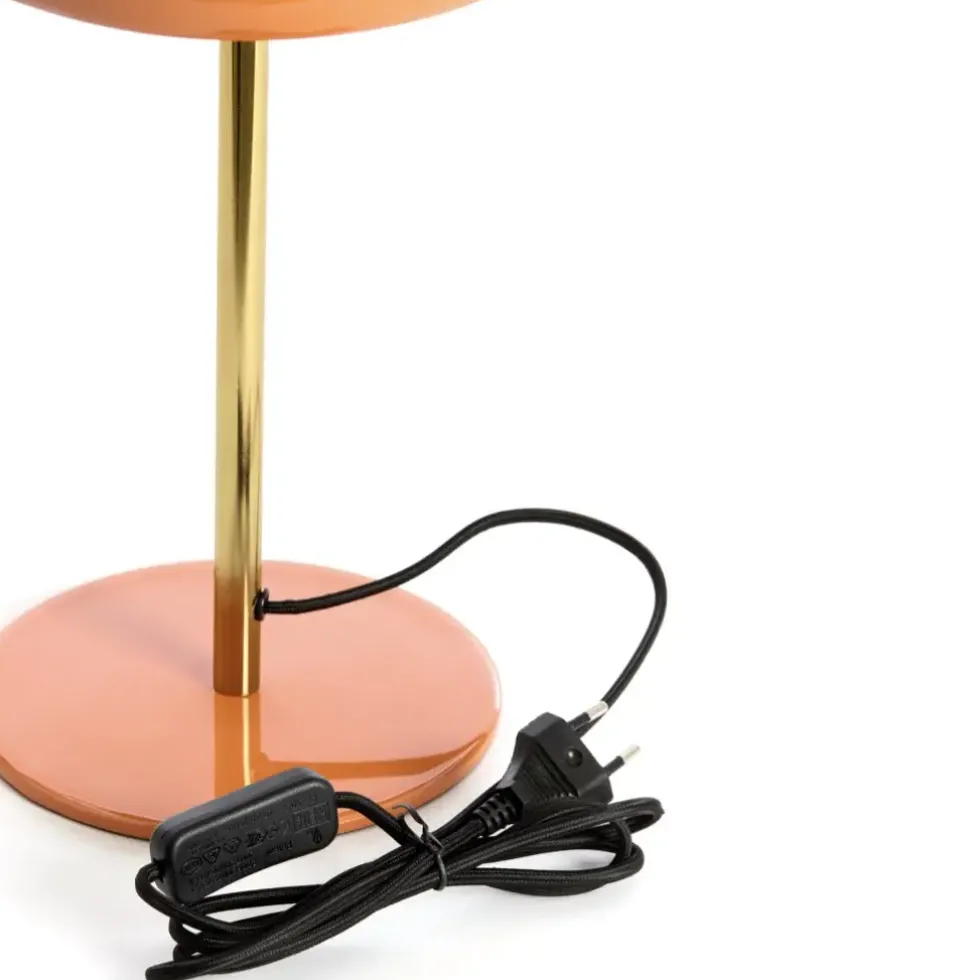 Tischlampe orange gold SURIN Höhe 40 cm