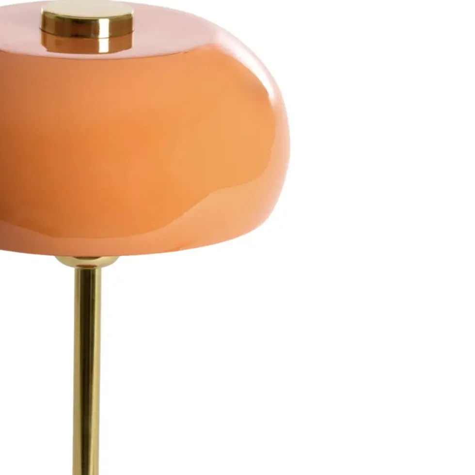 Tischlampe orange gold SURIN Höhe 40 cm