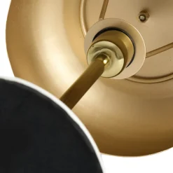 Tischlampe orange gold SURIN Höhe 40 cm