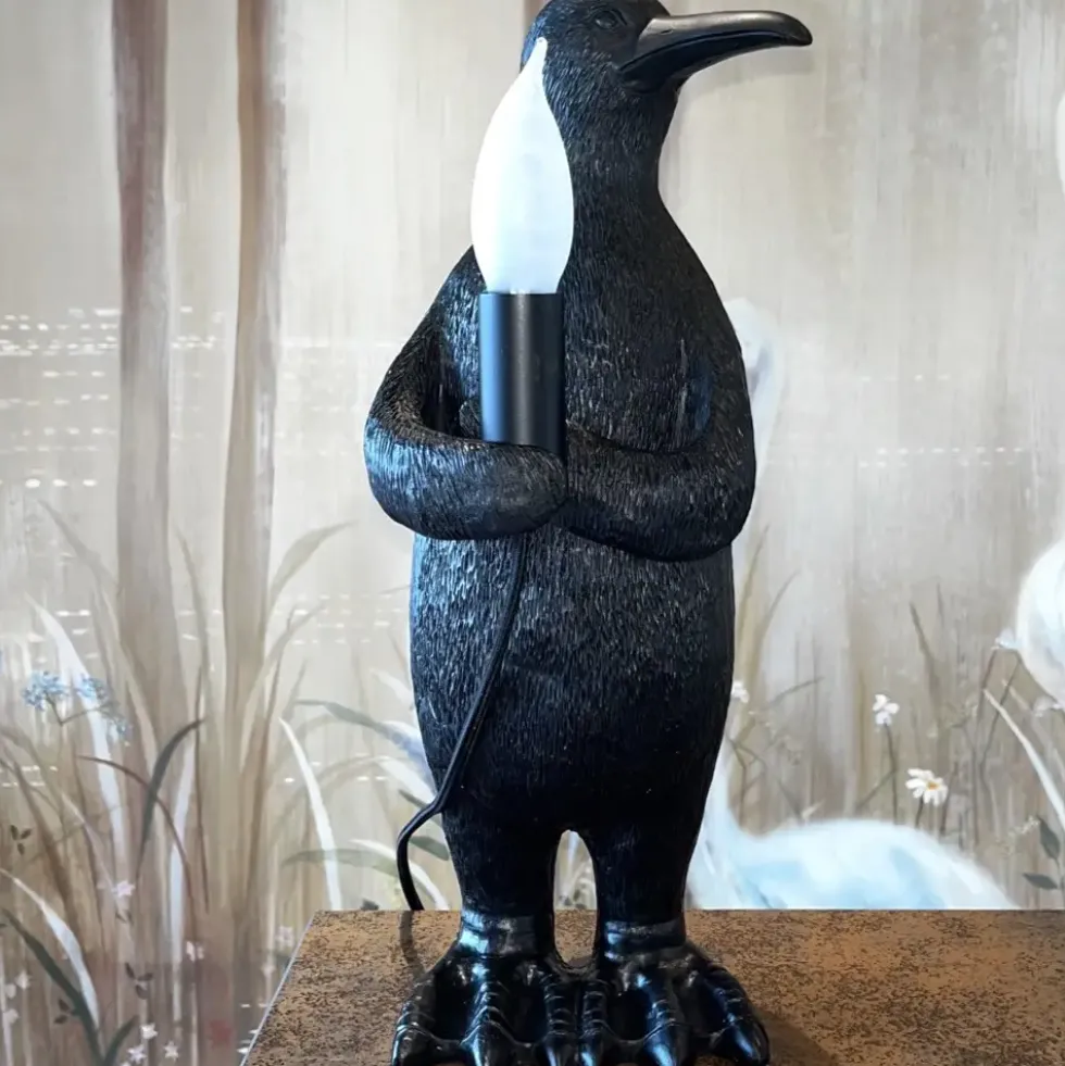 Tischlampe Pinguin schwarz Pablo Höhe 34 cm