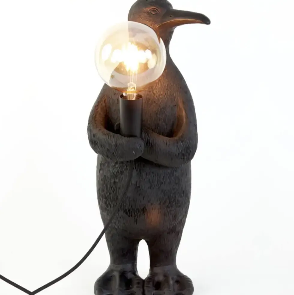 Tischlampe Pinguin schwarz Pablo Höhe 34 cm