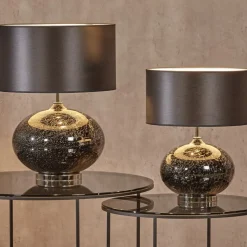 Tischlampe schwarz Vulcanic Kaheku