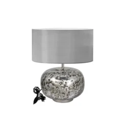 Tischlampe silber Vulcanic Kaheku Höhe 50 cm