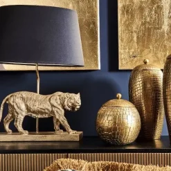 Tischlampe TIGER gold Werner Voß Höhe 58 cm