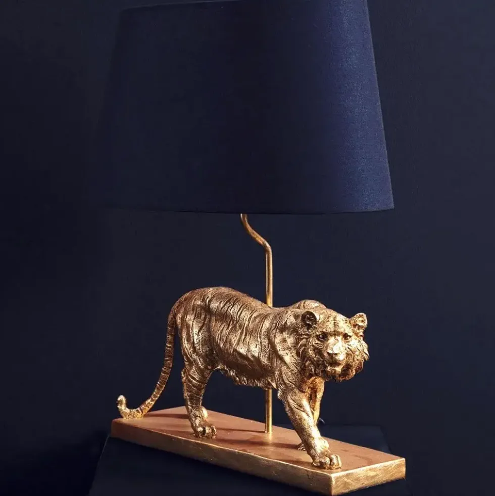 Tischlampe TIGER gold Werner Voß Höhe 58 cm