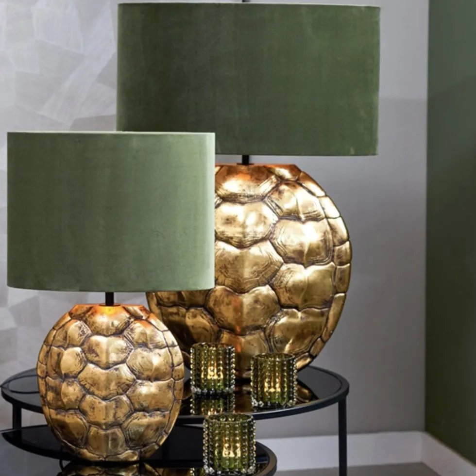 Tischlampe Turtle gold Höhe 57 cm