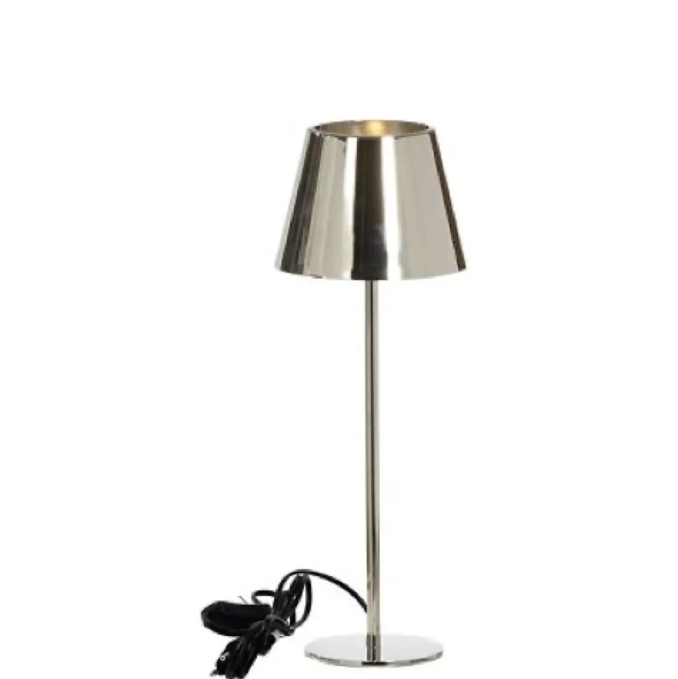 Tischlampe vernickelt Somerset Kaheku