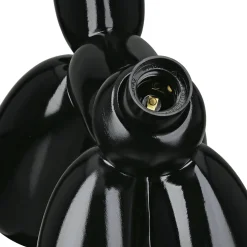 Tischleuchte Ballonhund schwarz Höhe 35 cm