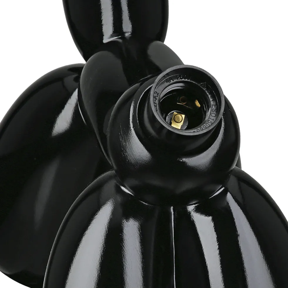 Tischleuchte Ballonhund schwarz Höhe 35 cm