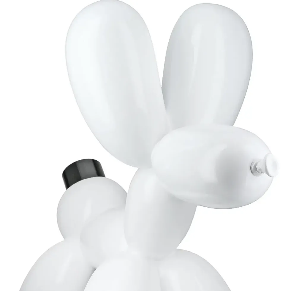 Tischleuchte Ballonhund weiß Höhe 35 cm