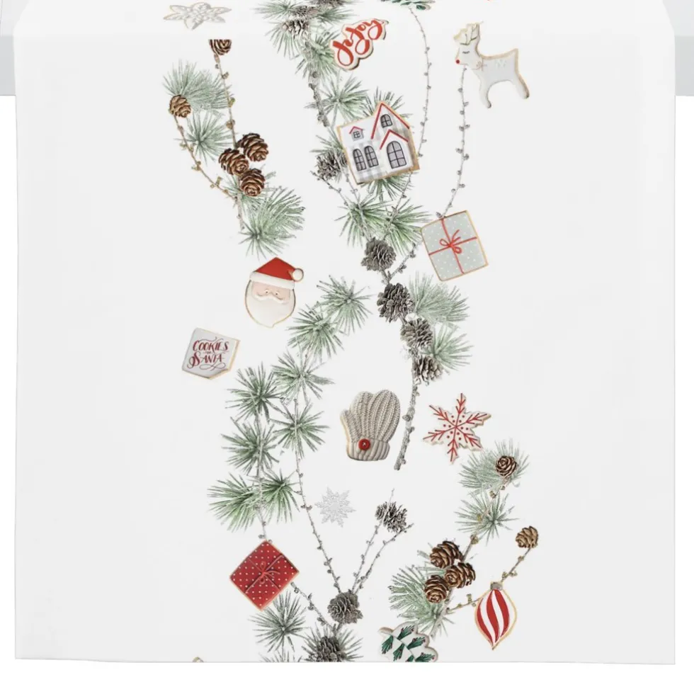 Tischläufer modern Weihnachten Apelt 3711 weiß 46×140 cm