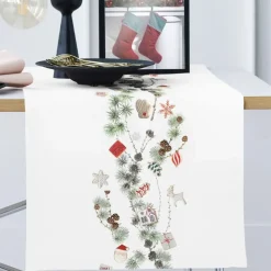 Tischläufer modern Weihnachten Apelt 3711 weiß 46×140 cm