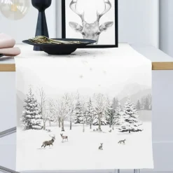 Tischläufer modern Weihnachten Apelt 3712 neutral 48×140 cm