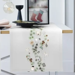 Tischläufer modern Weihnachten Apelt 3711 grau 46×140 cm