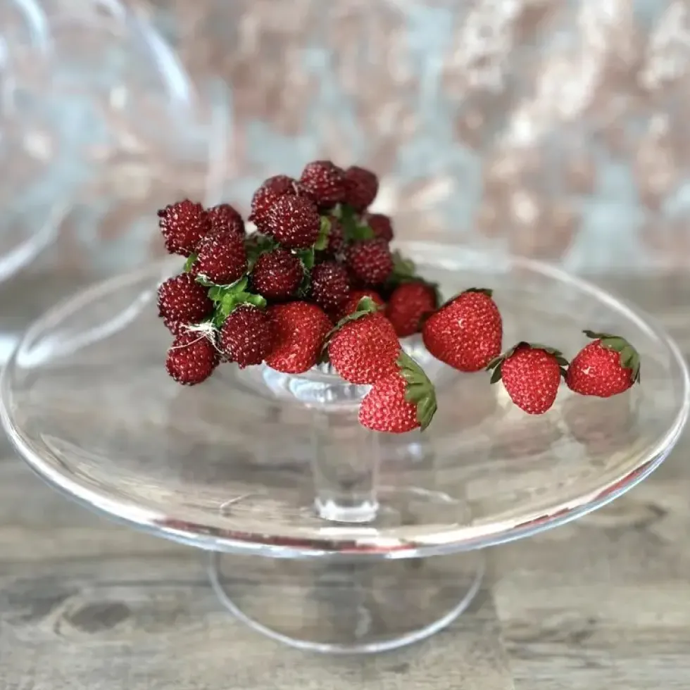 Tortenplatte mit Fuß Kaheku Glas Durchmesser 32 cm