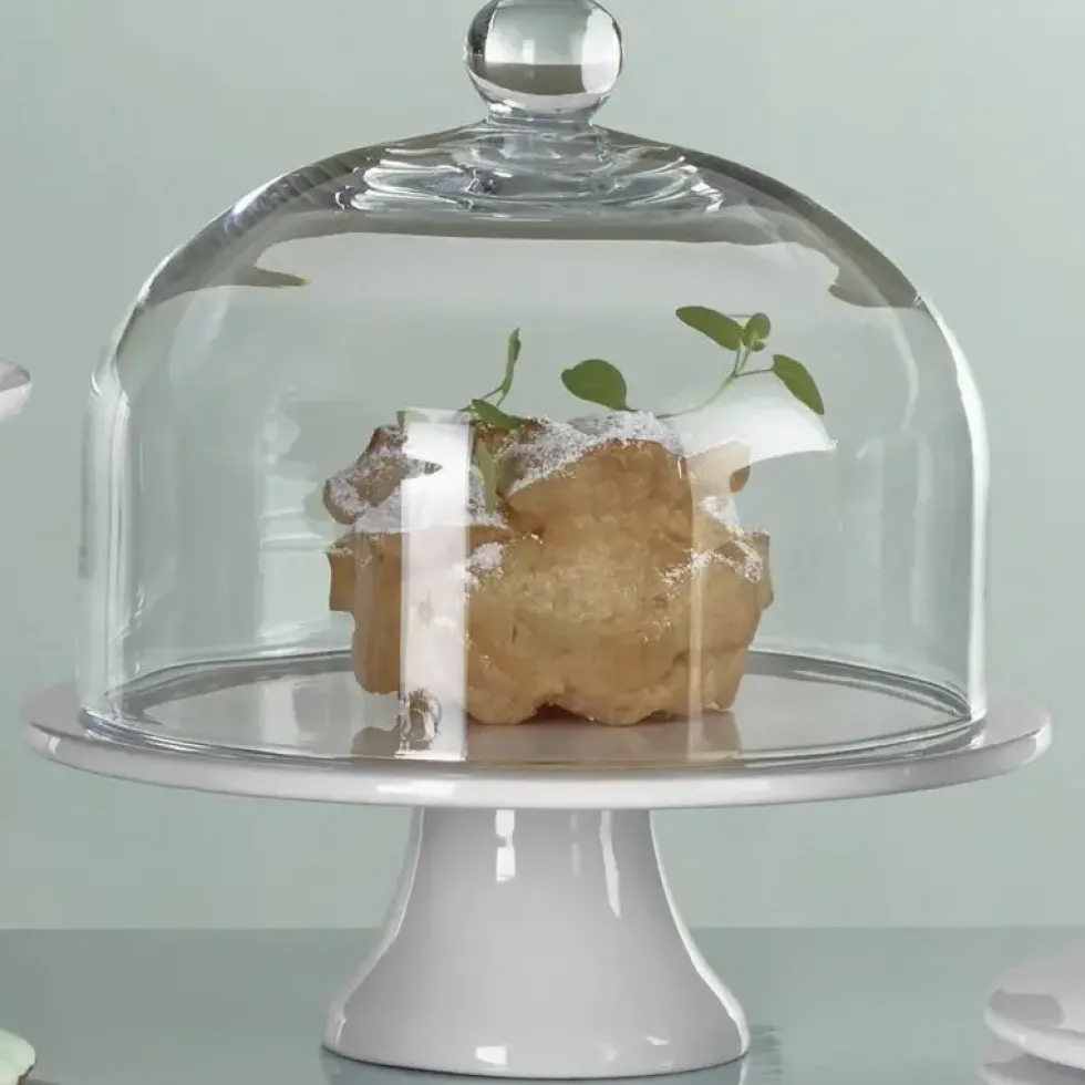 Tortenplatte mit Fuß rund Porzellan ASA Selection Durchmesser 22 cm