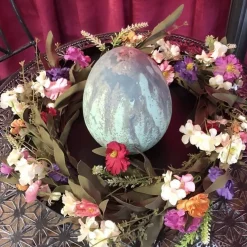Türkranz Blütenkranz deko Peonien Blumen Durchmesser 45 cm