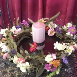 Türkranz Blütenkranz deko Peonien Blumen Durchmesser 45 cm