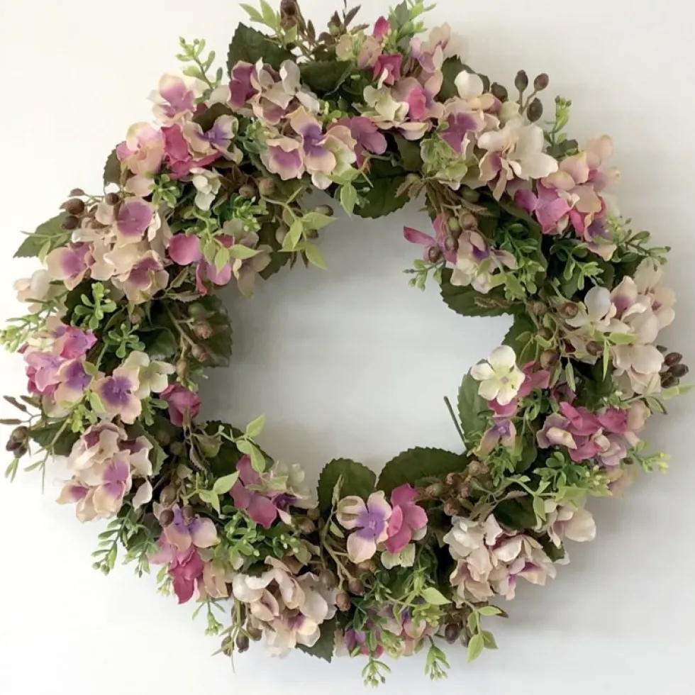 Türkranz Blumenkranz Frühling Hortensie berry 39 cm