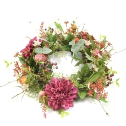 Türkranz Frühling Dahlien mauve Durchmesser 15 cm