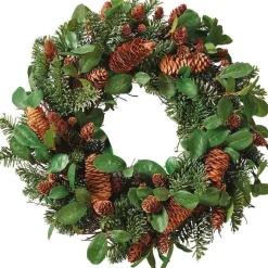 Türkranz ganzjährig Weihnachten KIEFERNZAPFEN D 42 cm
