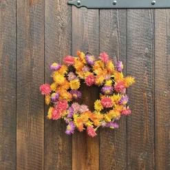 Türkranz Herbst Deko Blütenkranz auf Rebe D 30 cm