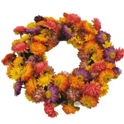 Türkranz Herbst Deko Blütenkranz auf Rebe D 30 cm