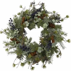 Türkranz modern Eukalyptus Tanne Beeren Zapfen KAIRA Durchmesser 45 cm