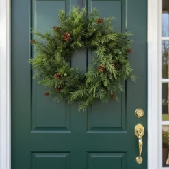 Türkranz Tannenkranz Thuja DORIAN mit Zapfen Durchmesser 50 cm