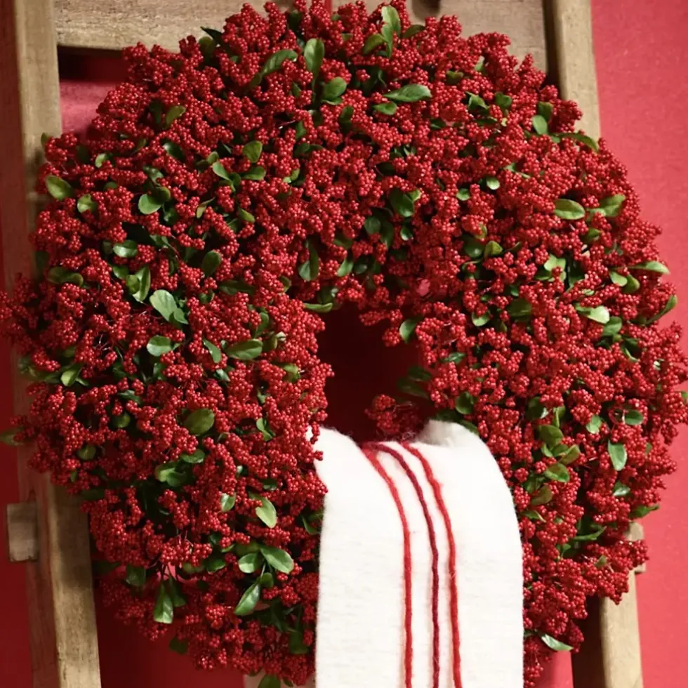 Türkranz Weihnachten Beerenkranz 49 cm