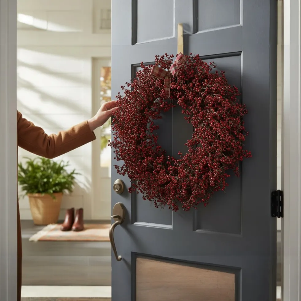 Türkranz Weihnachten Beerenkranz Kaheku ALONSA Durchmesser 59 cm