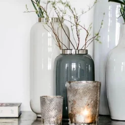 Vase Deko modern Saigon GiftCompany grau