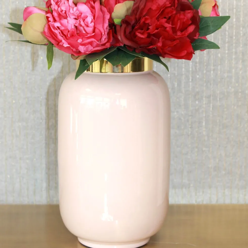 Vase Deko modern Saigon rosa GiftCompany H 40 cm