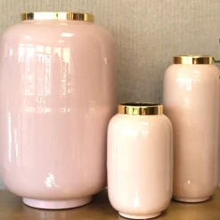 Vase Deko modern Saigon rosa GiftCompany H 40 cm