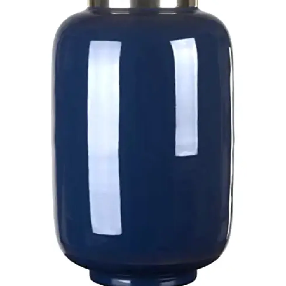 Vase Deko Saigon Saigon GiftCompany blau Höhe 40 cm