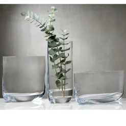 Vase Kristall klar NUDE Glass Blade Höhe 40 cm