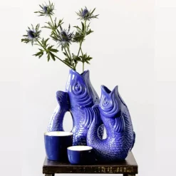 Vase Monsieur Carafon azur GiftCompany