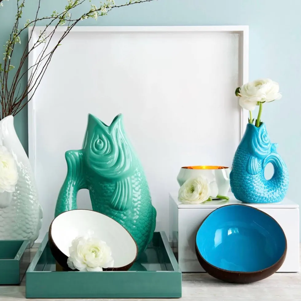 Vase Monsieur Carafon lagoon GiftCompany