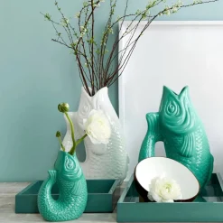 Vase Monsieur Carafon mint cream GiftCompany