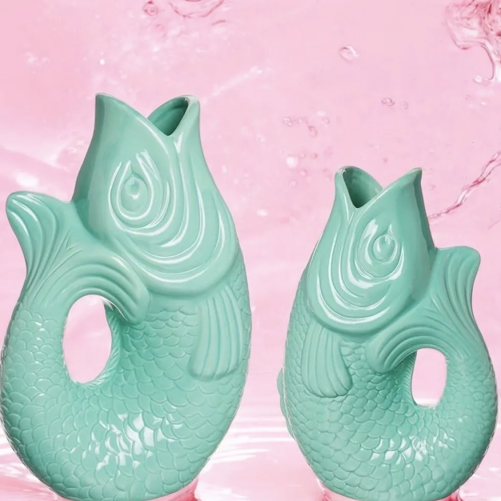 Vase Monsieur Carafon mint cream GiftCompany