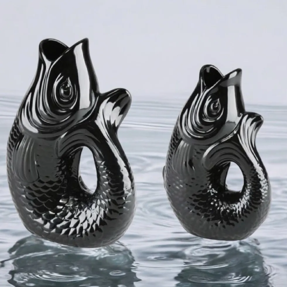 Vase Monsieur Carafon schwarz GiftCompany