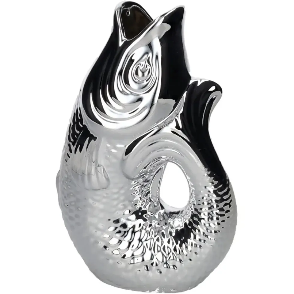Vase Monsieur Carafon silber GiftCompany