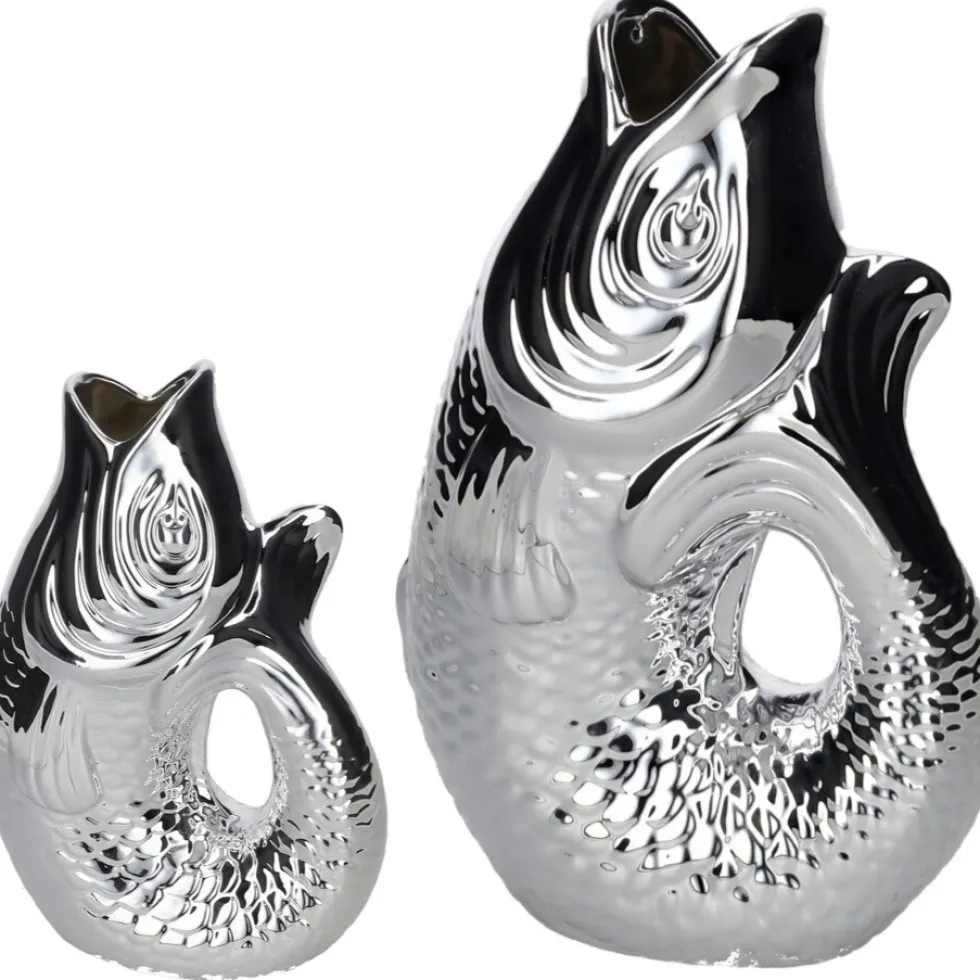 Vase Monsieur Carafon silber GiftCompany
