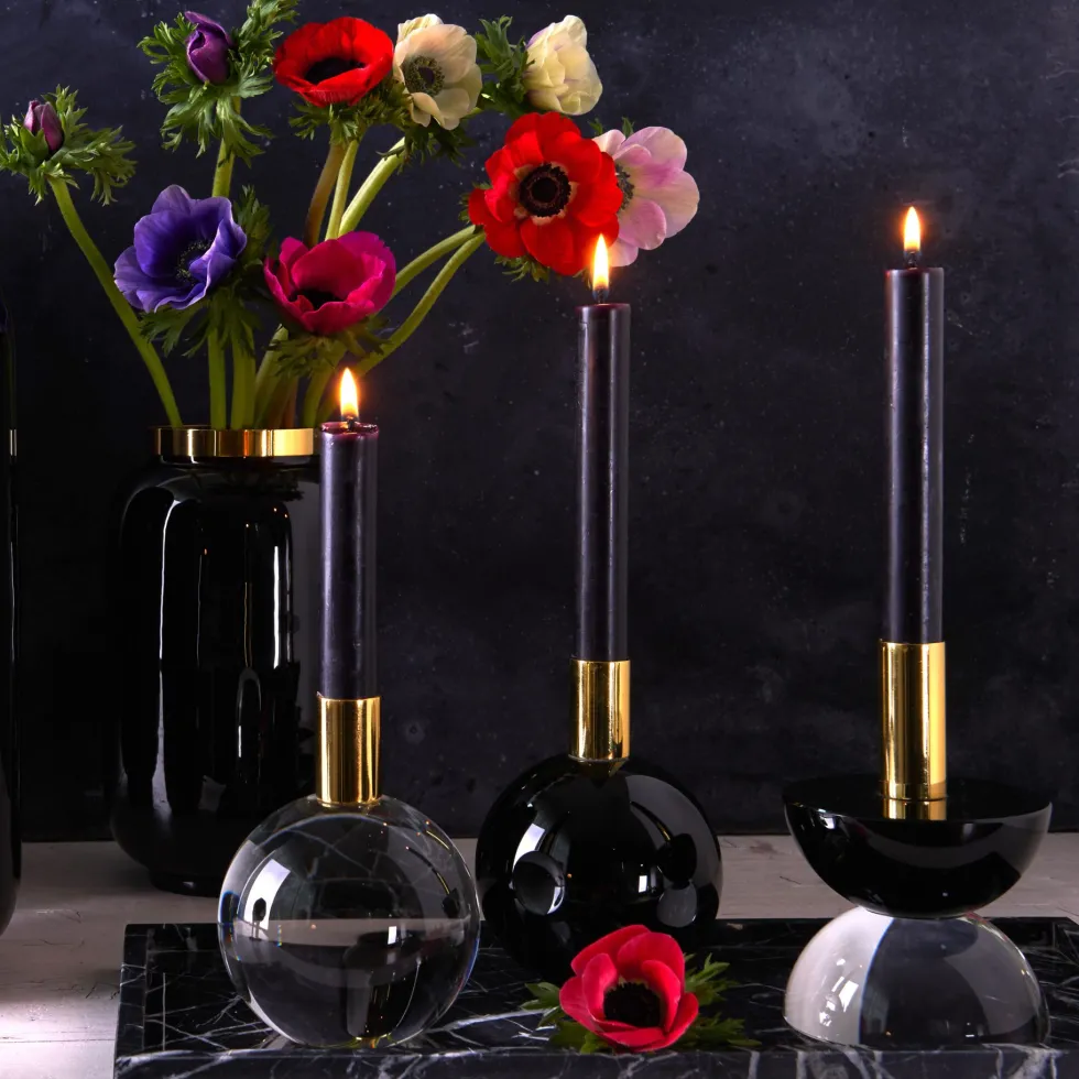 Vase schwarz Deko modern Saigon GiftCompany