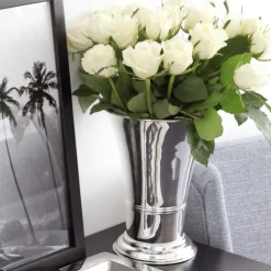 Vase silber Tromba Edzard Höhe 25 cm
