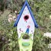 Vogelfutterhaus mit Ständer Bunt PAPAGENO Vogelvilla Höhe 50 cm