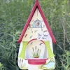 Vogelfutterhaus mit Ständer Das Leben ist schön Vogelvilla Höhe 45 cm