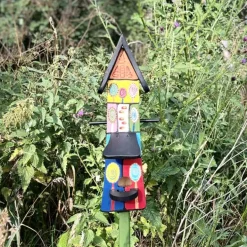 Vogelfutterhaus mit Ständer groß Luftschloss Vogelvilla Höhe 52 cm